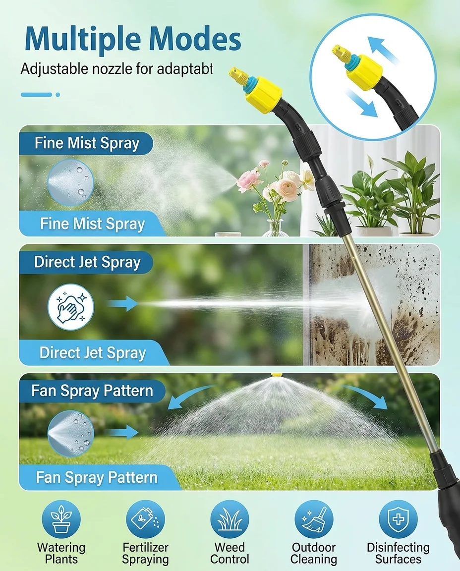 Portable 5L Electric Sprayer with Long Battery Life