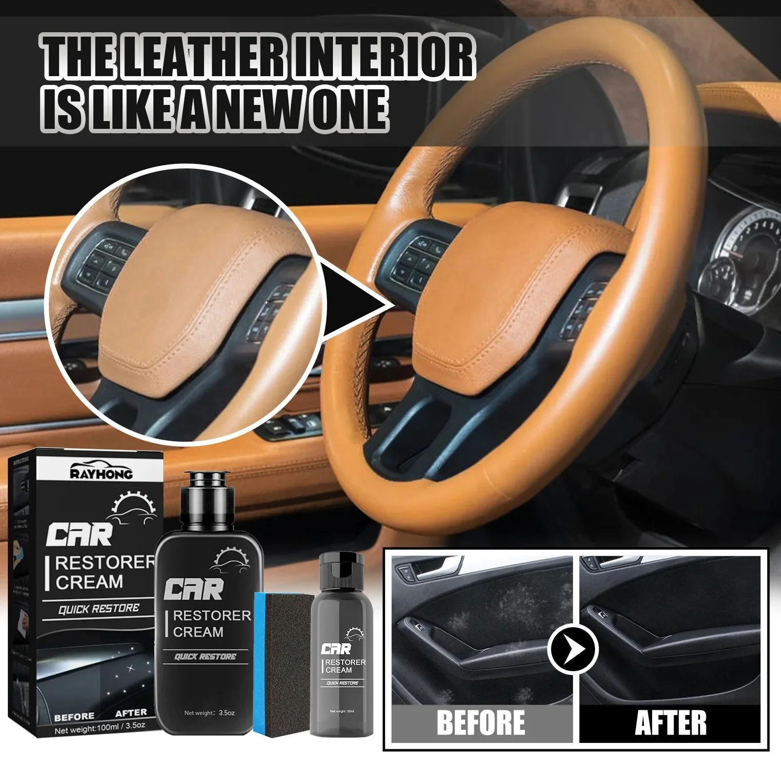 🚗✨ Car Interior Refurbishing Spray – Kung’arisha & Kulinda Dashboard, Leather & Plastic | 100ml 🌟🧼