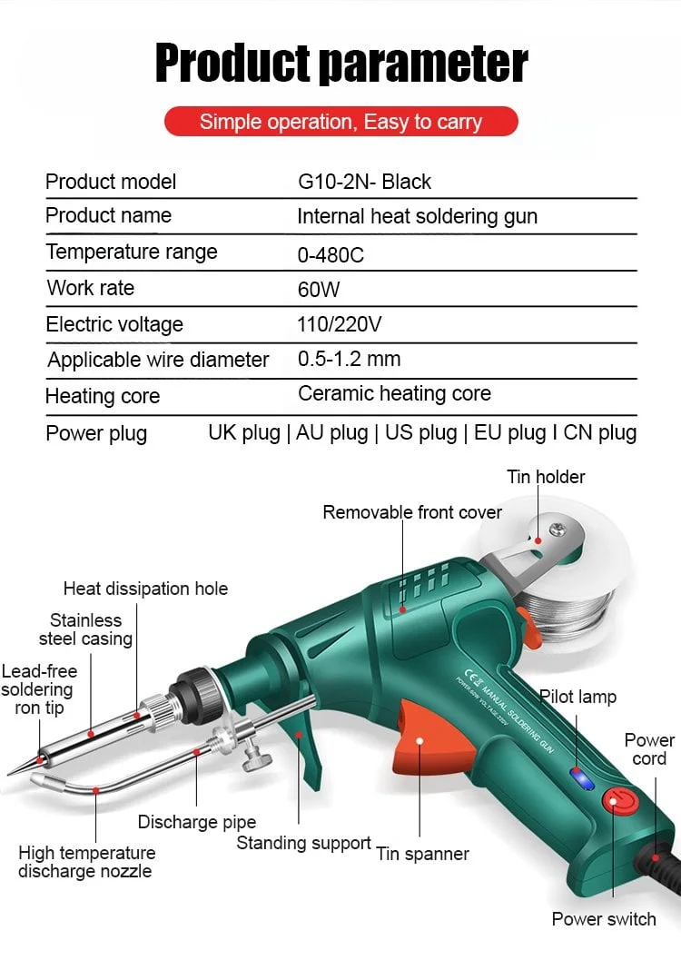 Multi-function soldering iron soldering gun set