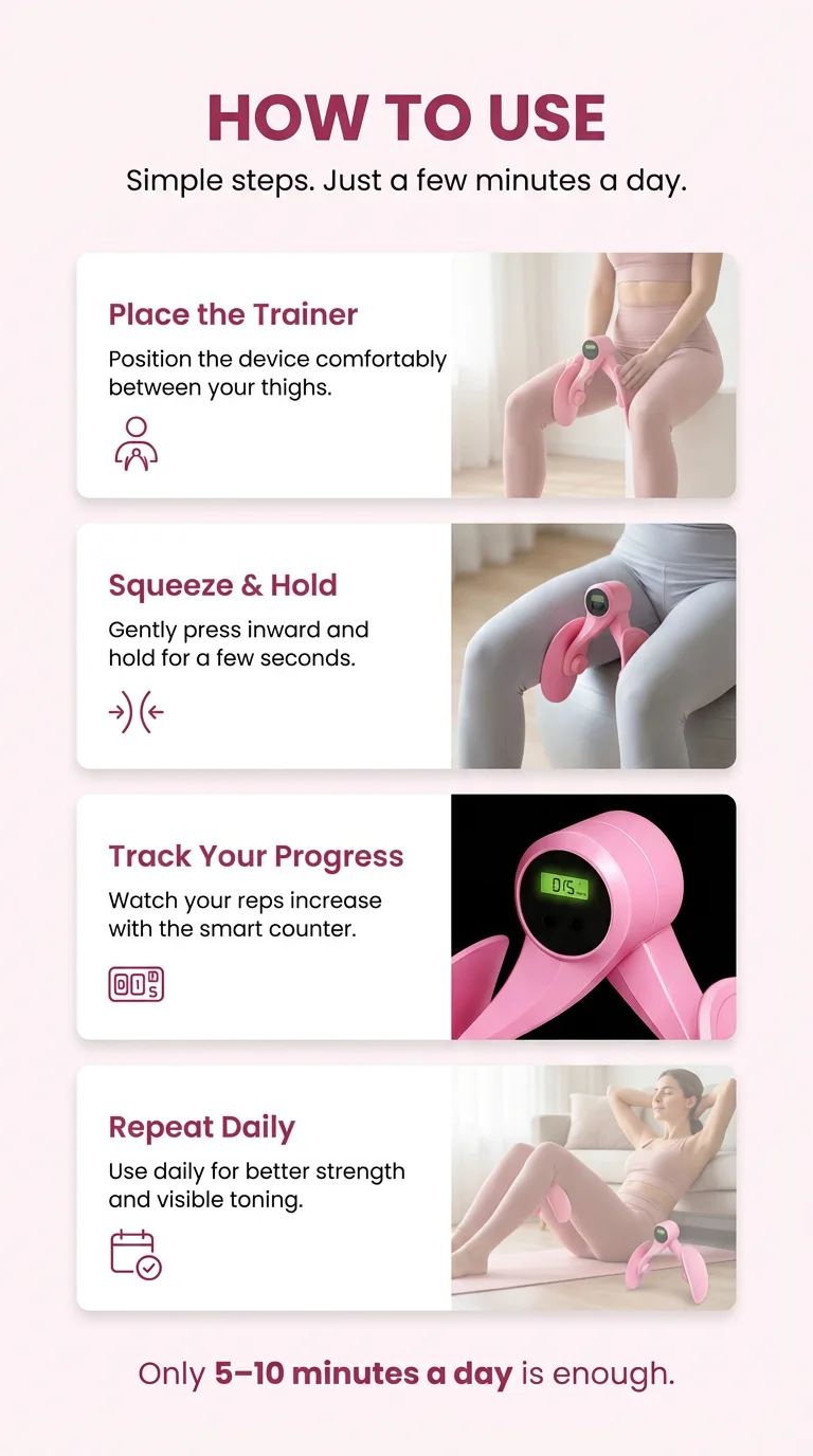 Smart Pelvic Floor Trainer – Tone Thighs & Restore Strength at Home