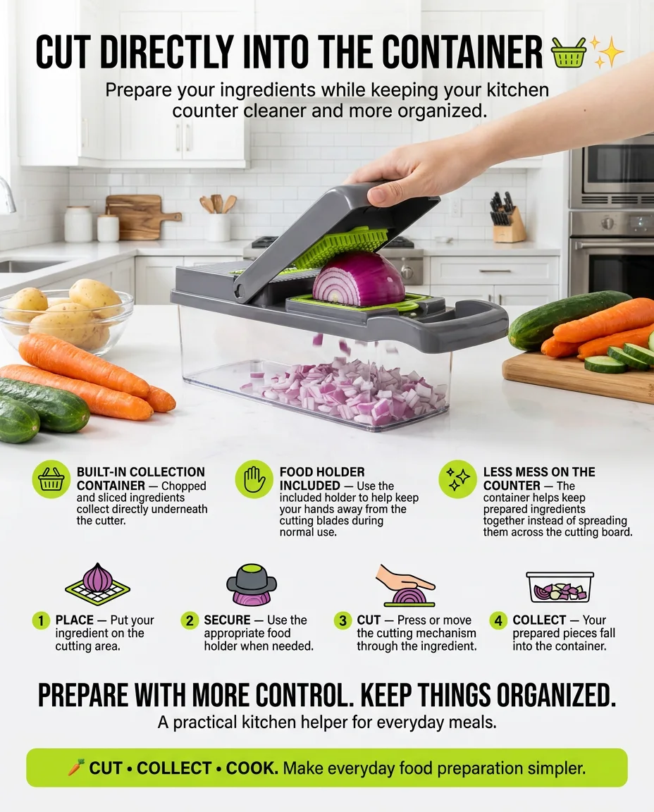 14-in-1 Multifunctional Vegetable Chopper – Chop, Slice & Dice Instantly!