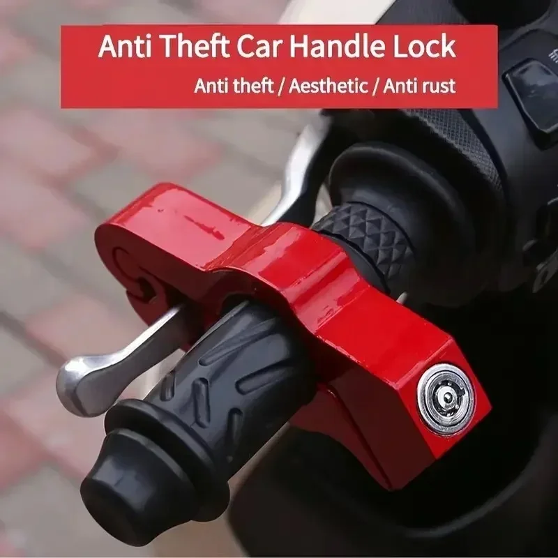 Motorcycle Handlebar Brake Lock – Anti-Theft Security Device with Keys