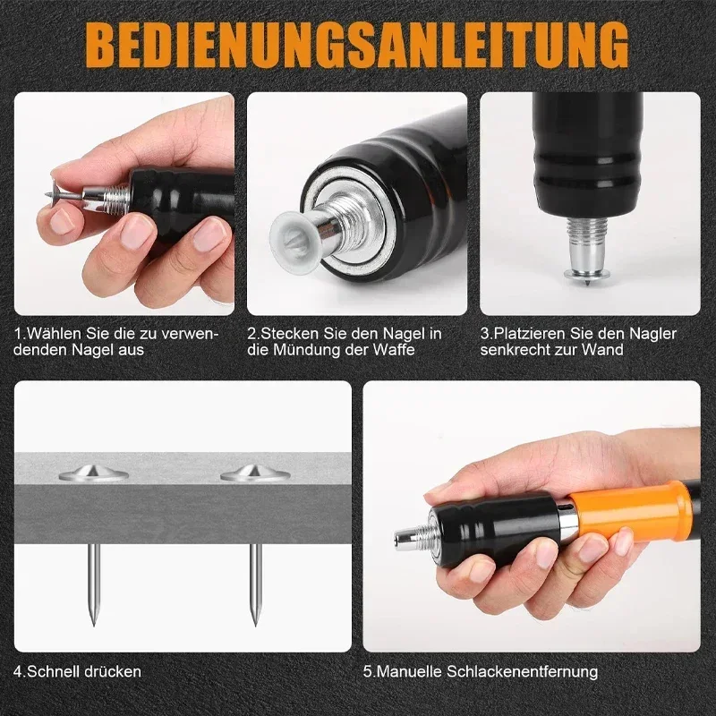Heavy-Duty Nail Shooting Machine (Manual Steel Nail Gun)