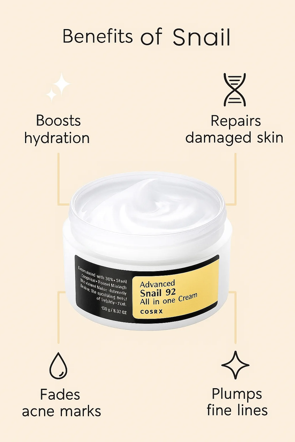 Advanced Snail 92 All‑in‑One Cream