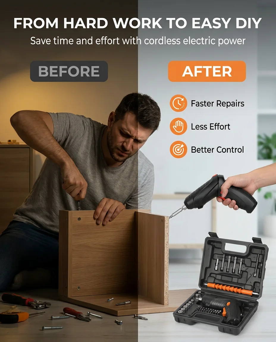47-in-1 Rechargeable Electric Screwdriver Set – Lipa Ukipokea