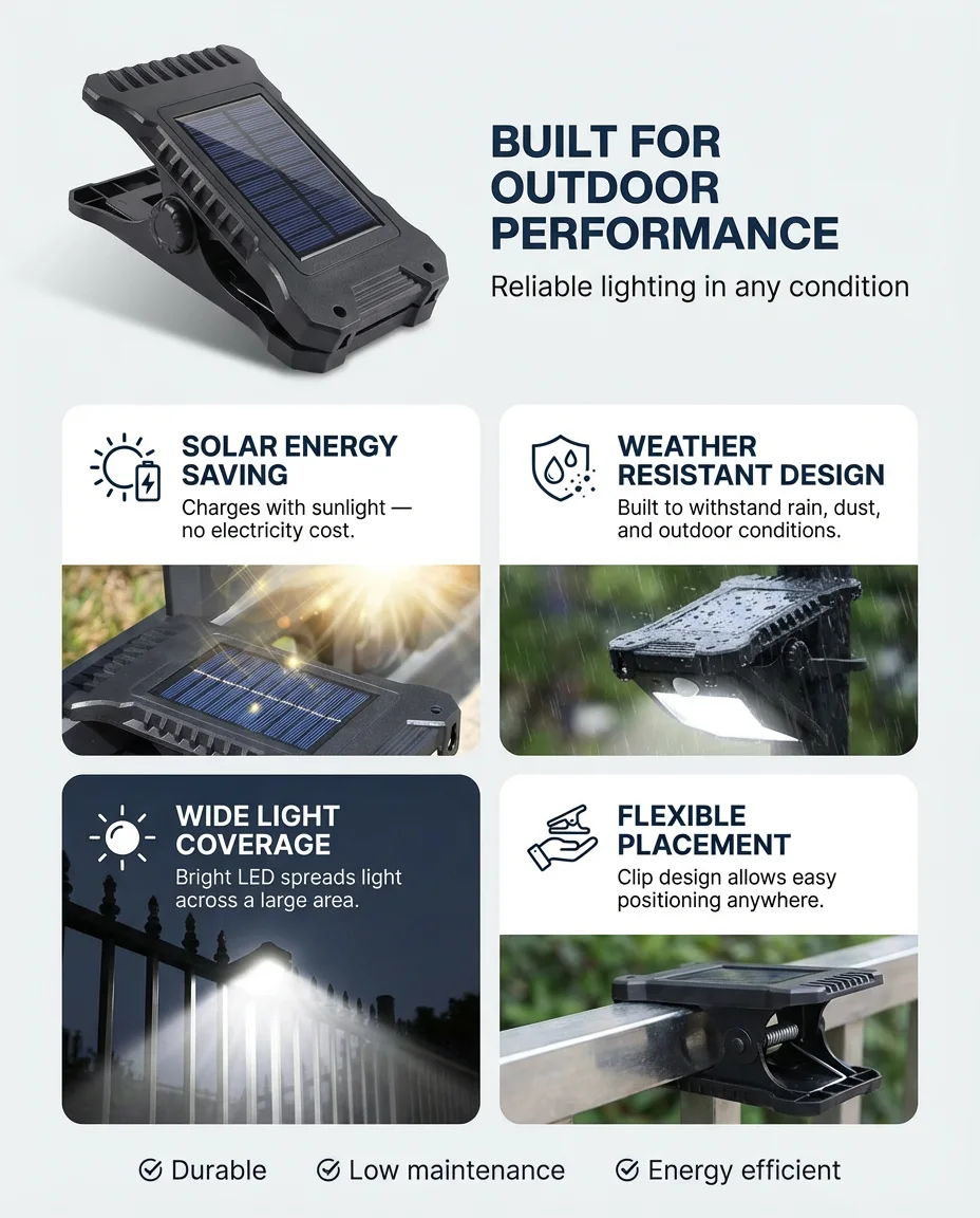 Solar Motion Sensor LED Security Light – Waterproof 3-Head Outdoor Wall Light