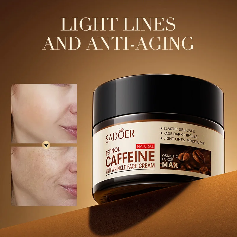 Retinol Caffeine Anti-Wrinkle Eye Cream- Anti-Aging Eye Cream for Dark Circles & Puffiness