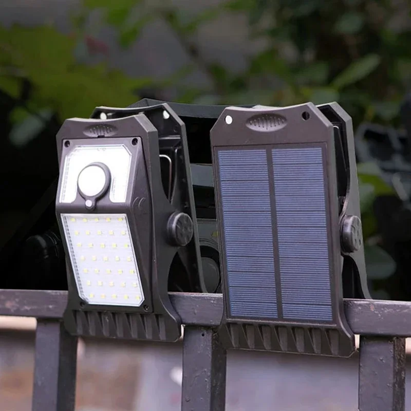 Solar Motion Sensor LED Security Light – Waterproof 3-Head Outdoor Wall Light