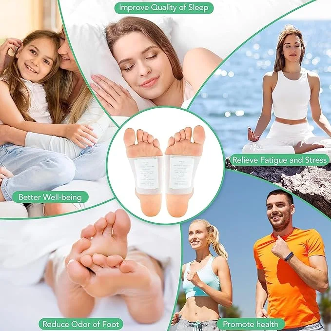 100% Natural Detox Foot Pads – Japanese Formula for Better Sleep & Energy