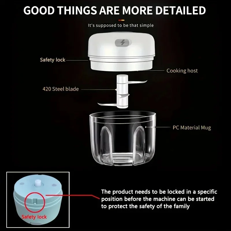 Portable Electric Mini Chopper