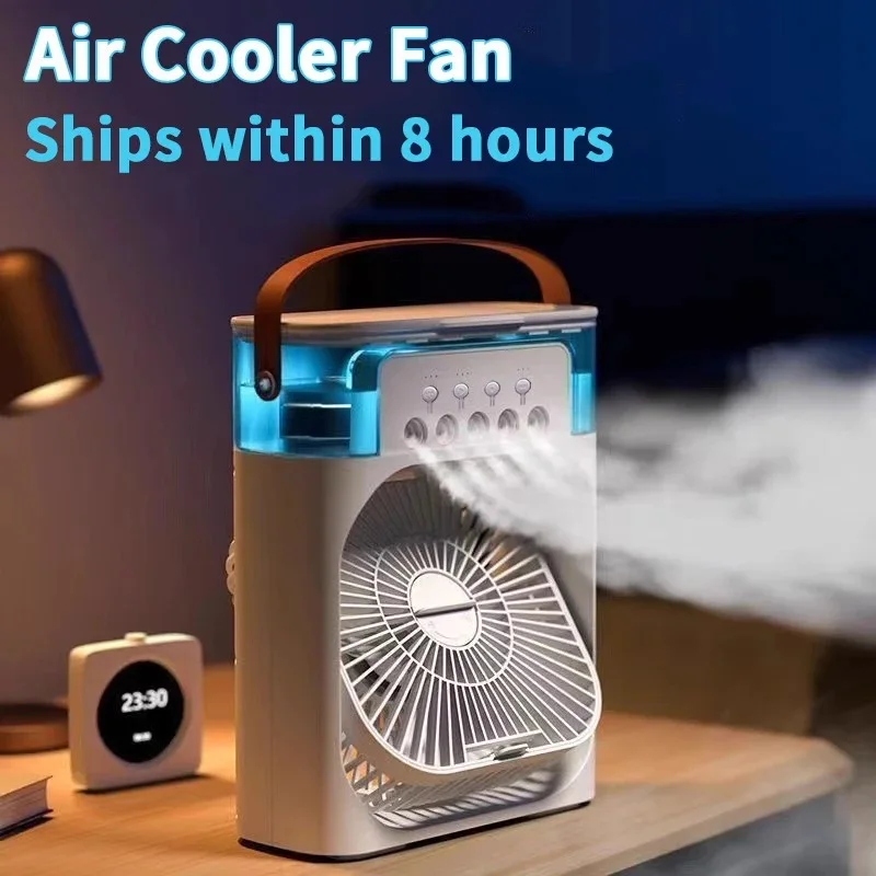 Portable USB Air Cooler Fan with 5 Mist Sprays
