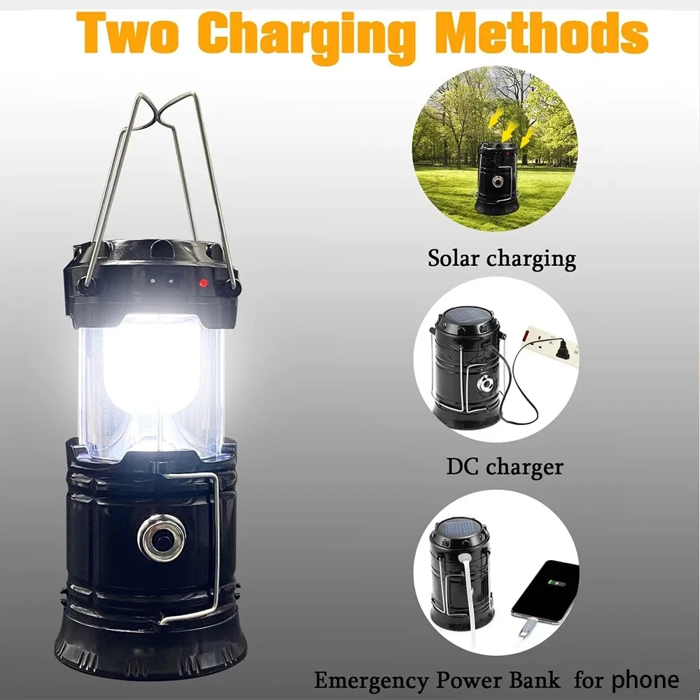 Taa ya LED Inayobebeka (Lantern + Tochi) – Mwanga Mkali kwa Dharura na Safari 🔦