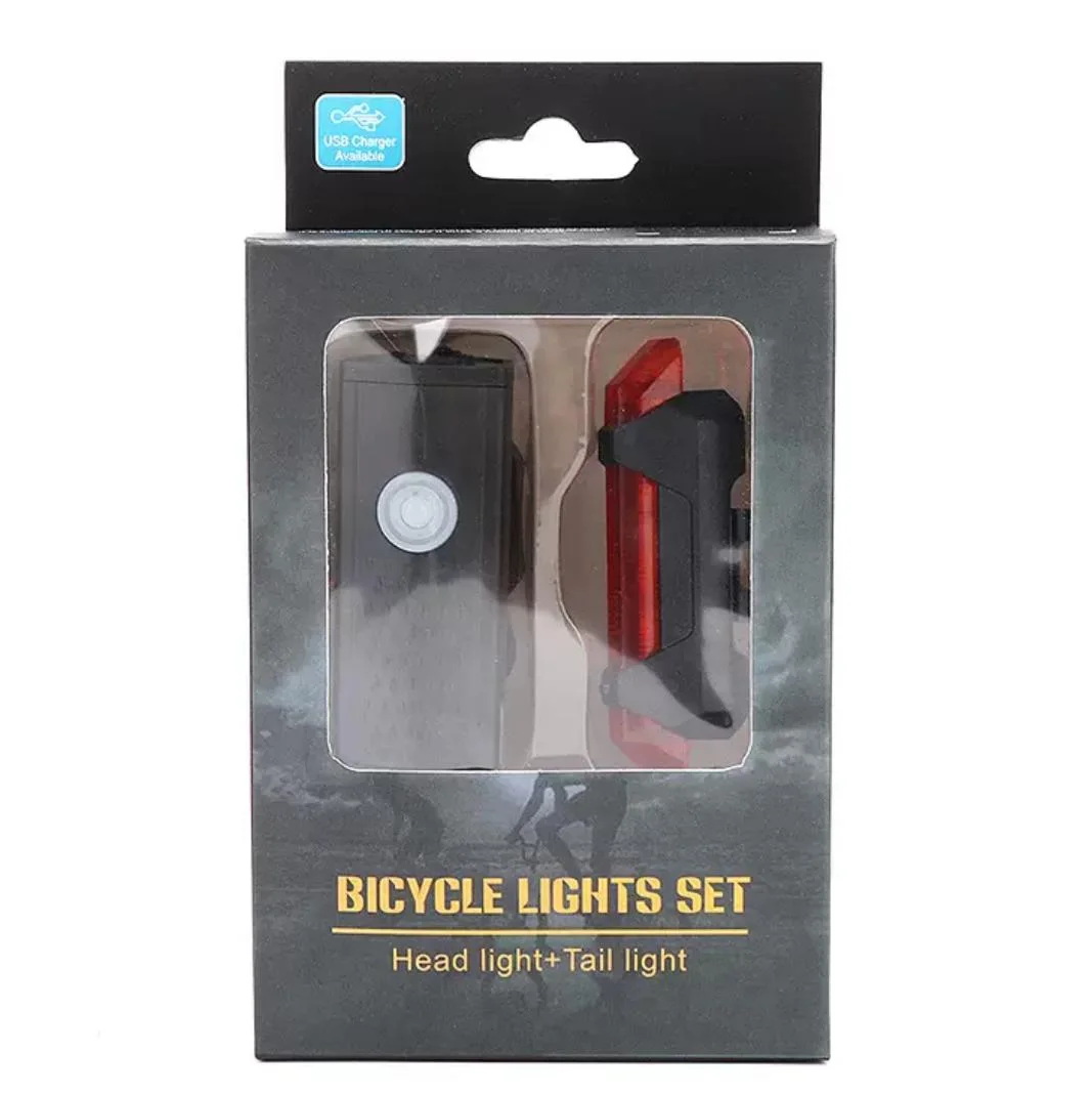 Ultra Bright USB Rechargeable Bike Light Set – Front & Rear Waterproof Cycling Lights