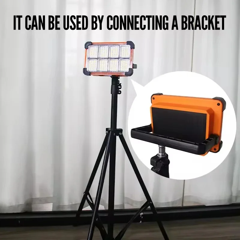Solar Rechargeable LED Searchlight – Portable & Cordless Floodlight for Outdoor, Emergency & Camping