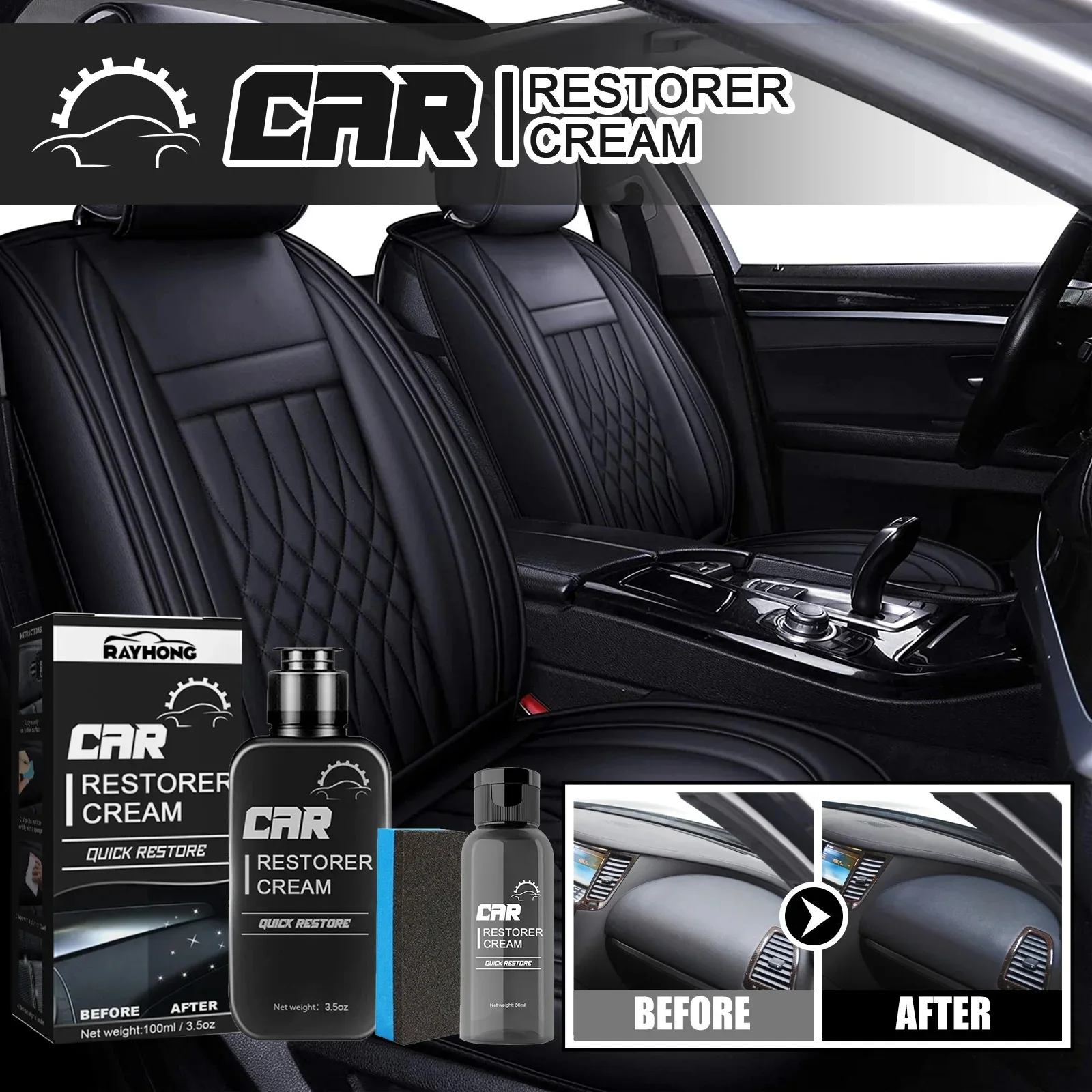 🚗✨ Car Interior Refurbishing Spray – Kung’arisha & Kulinda Dashboard, Leather & Plastic | 100ml 🌟🧼
