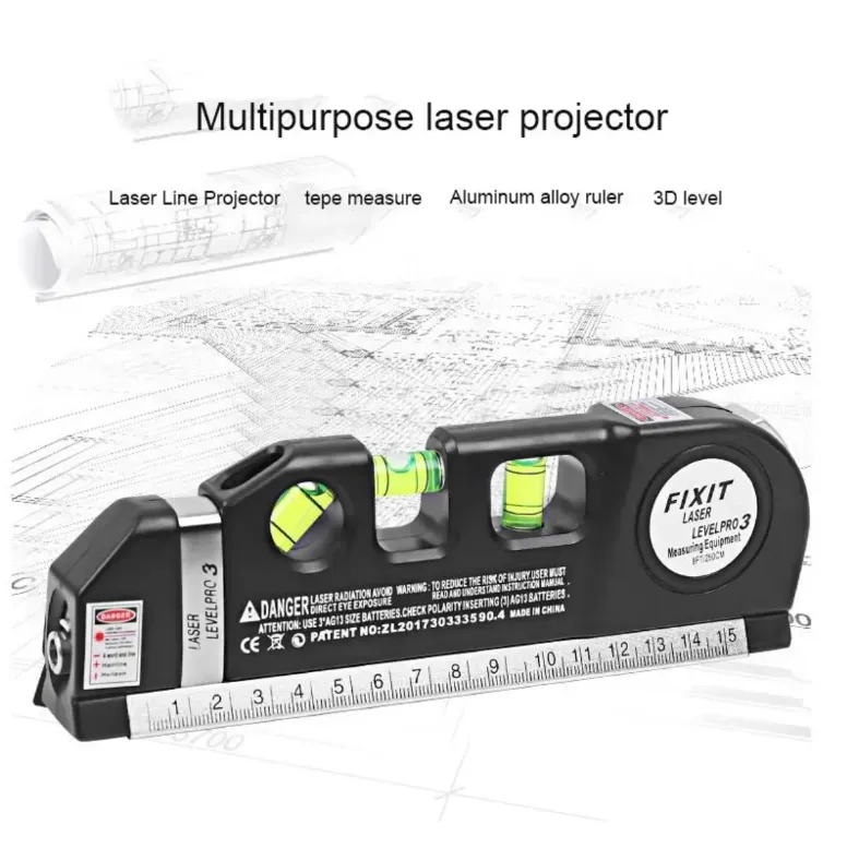 Fixit Laser Level Pro 3 – 4-in-1 Precision Measuring Tool
