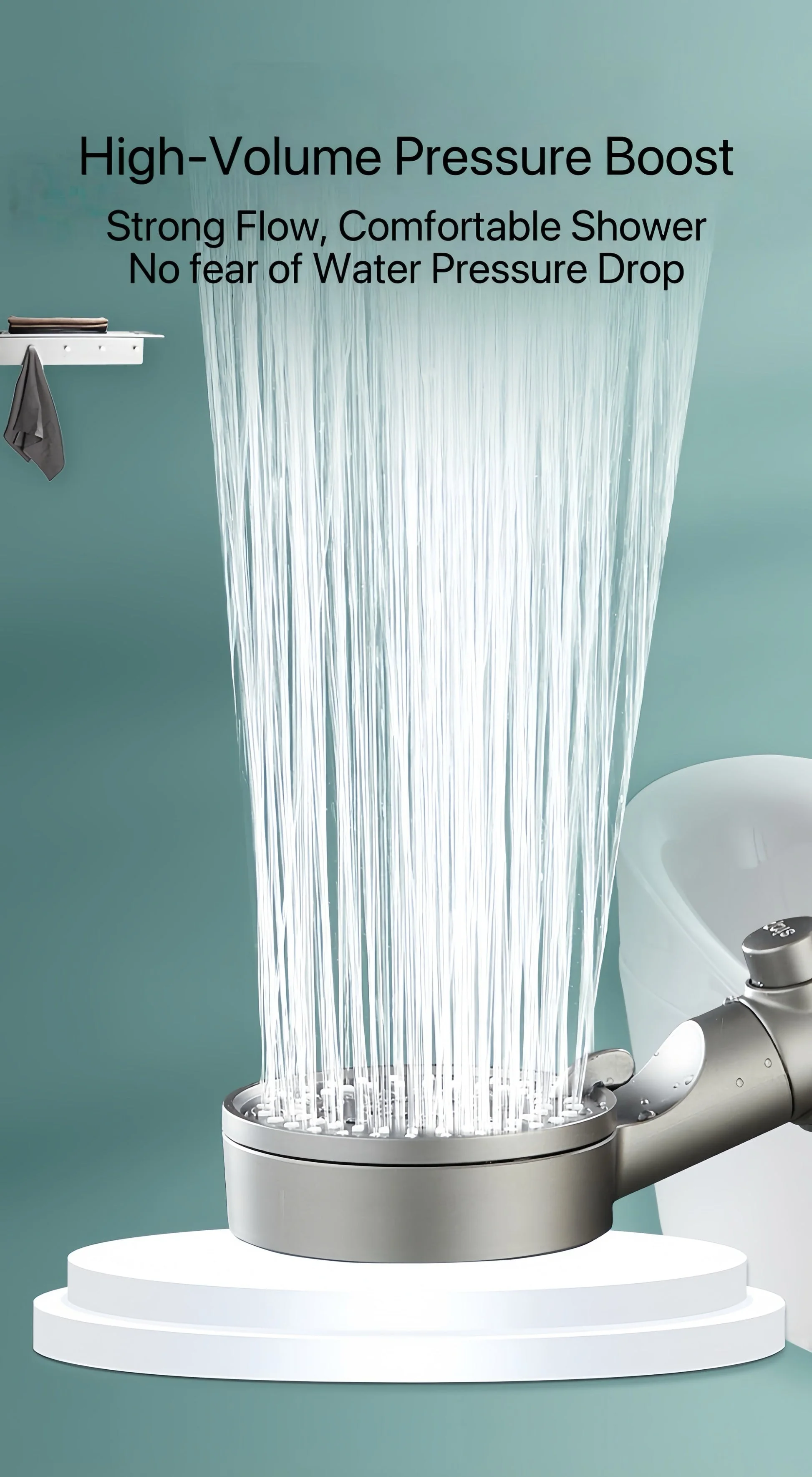 5-Mode High Pressure Filter Shower Head with Water Purifier