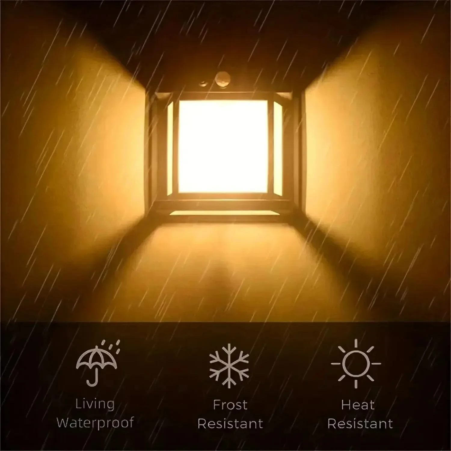 Solar Wall Light with Motion Sensor – No Wires Needed!