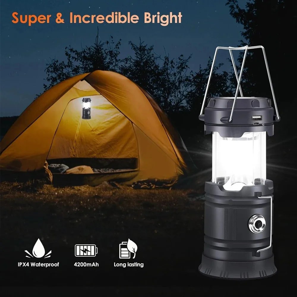 Taa ya LED Inayobebeka (Lantern + Tochi) – Mwanga Mkali kwa Dharura na Safari 🔦