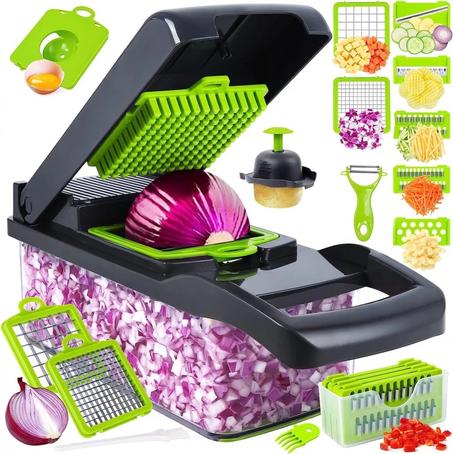 14-in-1 Multifunctional Vegetable Chopper – Chop, Slice & Dice Instantly! (Free Delivery & Cash on Delivery)