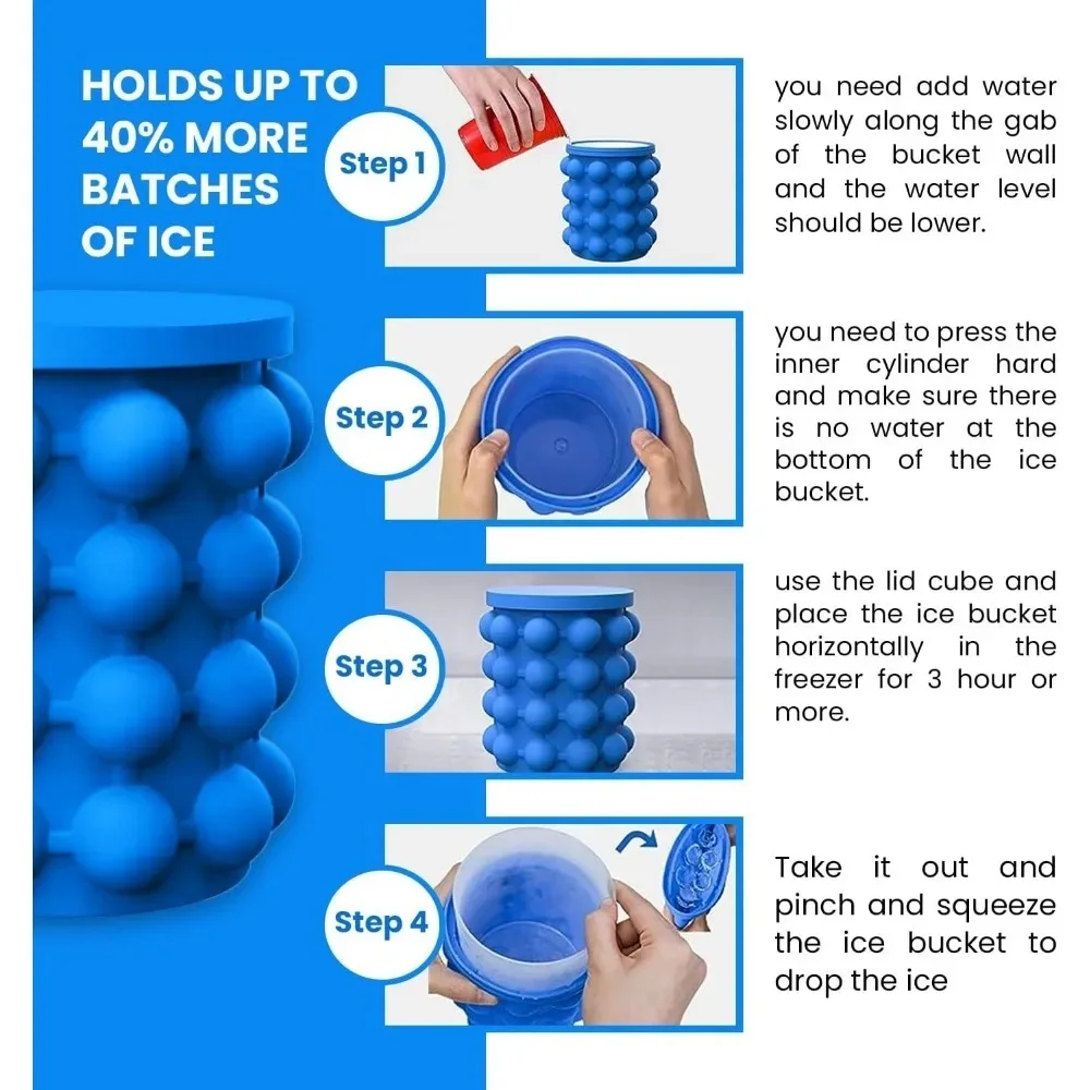 Ice Cube Maker Bucket with Lid – Fresh Ice Ready Whenever You Need It ❄️