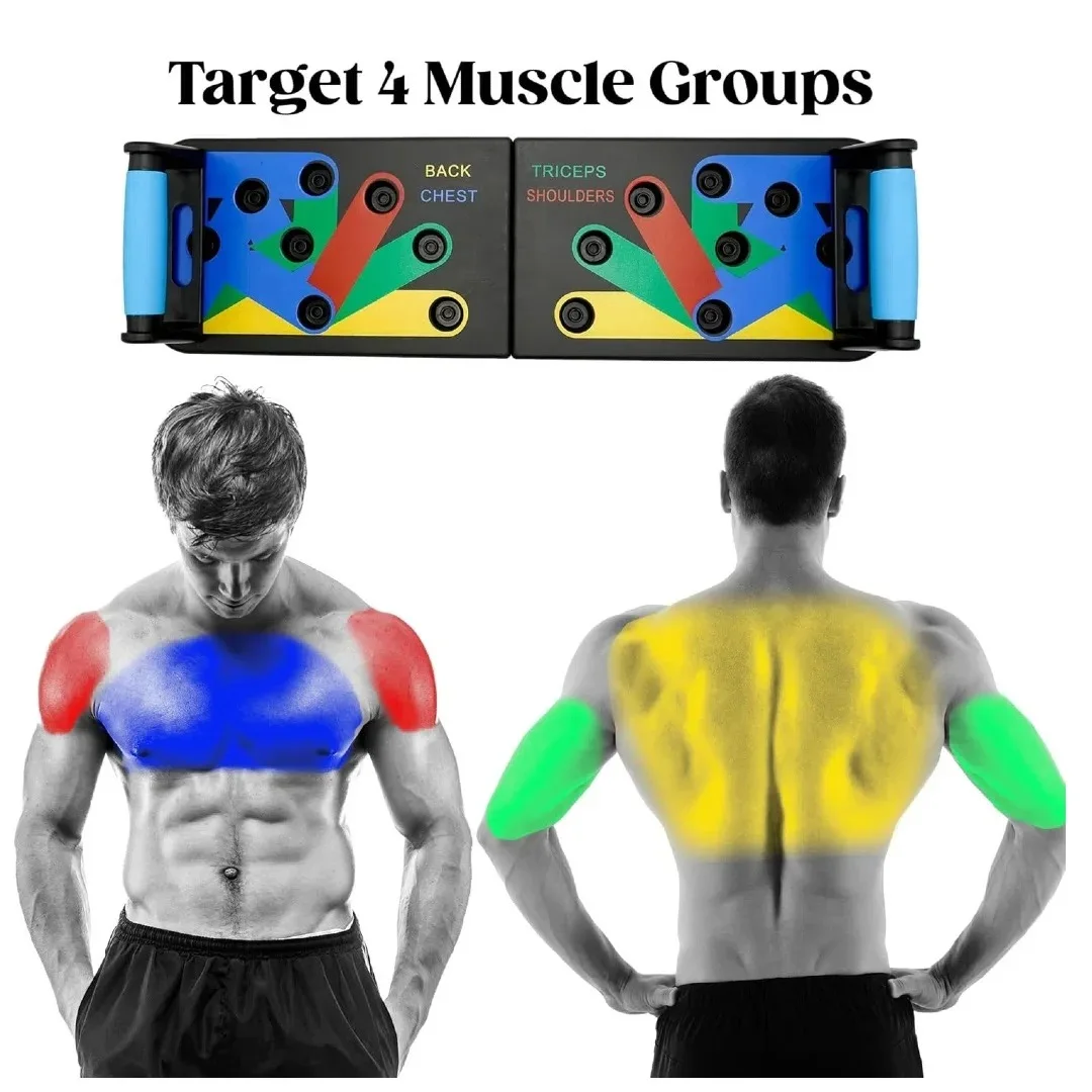 Multi-Function Push-Up Board | Chest, Shoulders, Triceps & Back Trainer