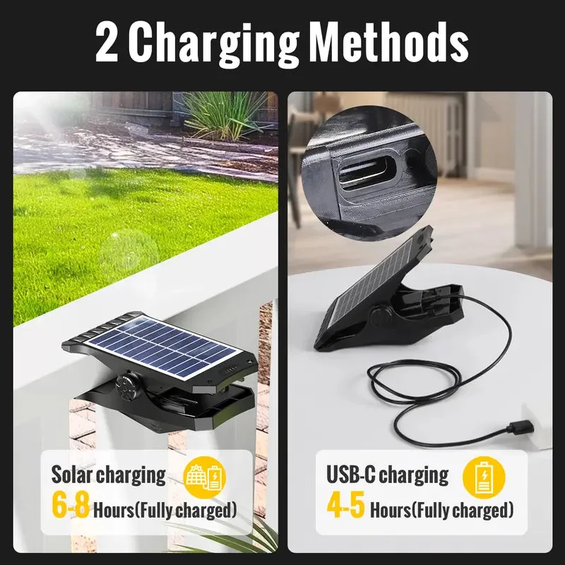 Solar Motion Sensor LED Security Light – Waterproof 3-Head Outdoor Wall Light