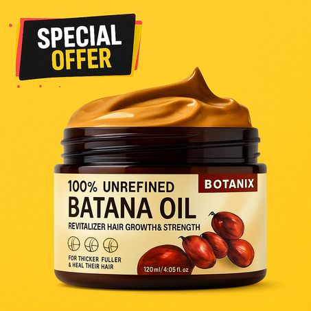 100% Unrefined Batana Oil – Revitalize Hair Growth & Strength | Botanix