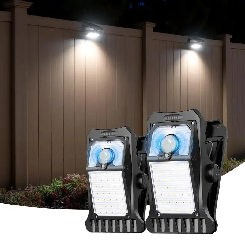 Solar Motion Sensor LED Security Light – Waterproof 3-Head Outdoor Wall Light