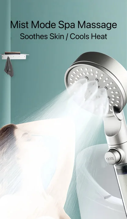 5-Mode High Pressure Filter Shower Head with Water Purifier