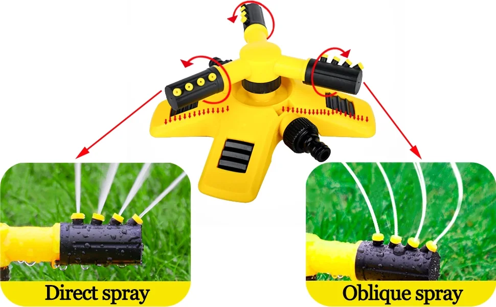 💦 Durable 360° Lawn Sprinkler – Easy Hose Connection