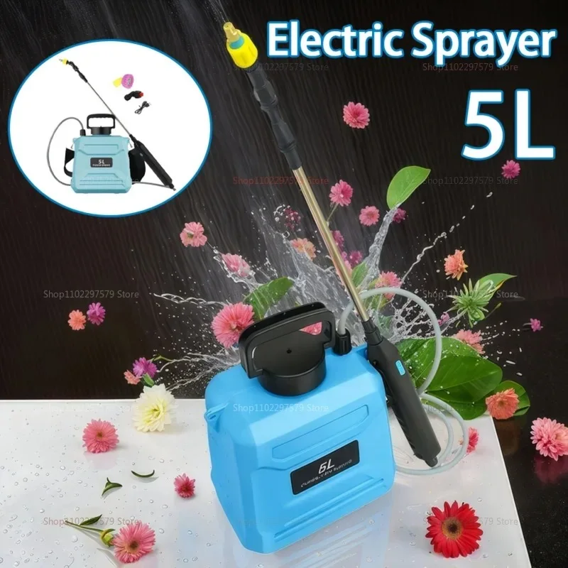 Portable 5L Electric Sprayer with Long Battery Life