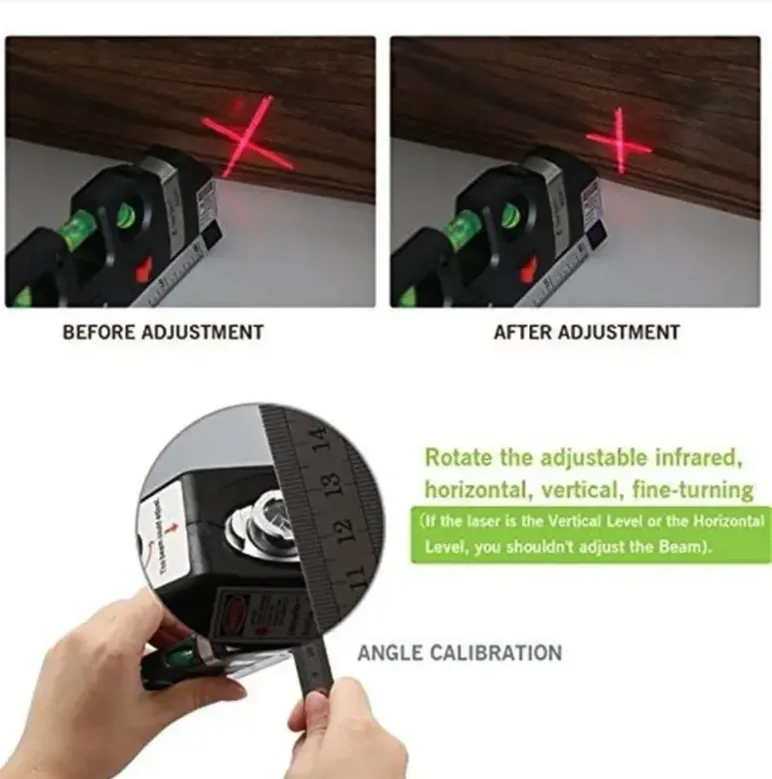 Fixit Laser Level Pro 3 – 4-in-1 Precision Measuring Tool