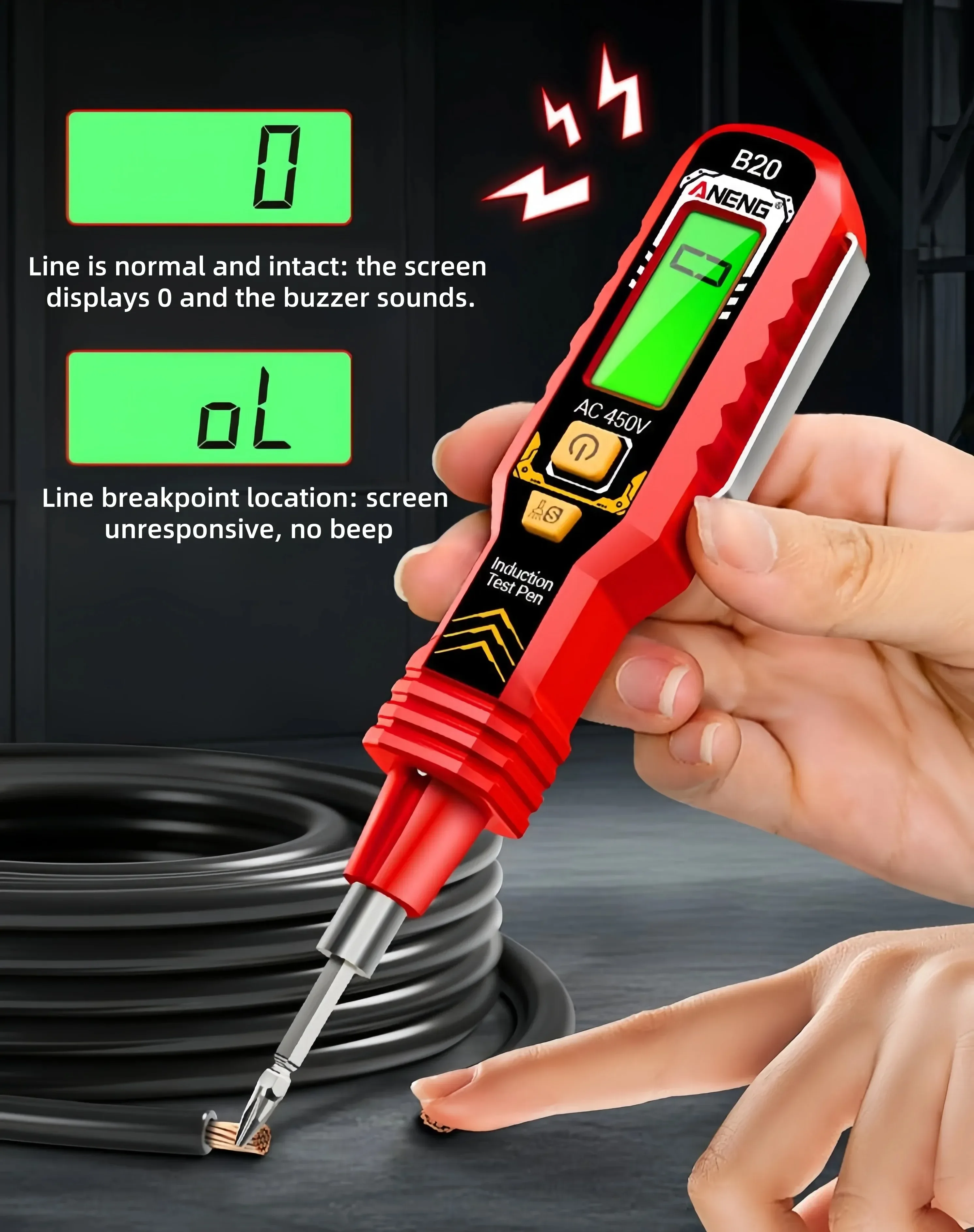 ⏳Limited Sale 50% OFF🔥2 in 1 Digital Display Induction Test Pencil🖊️