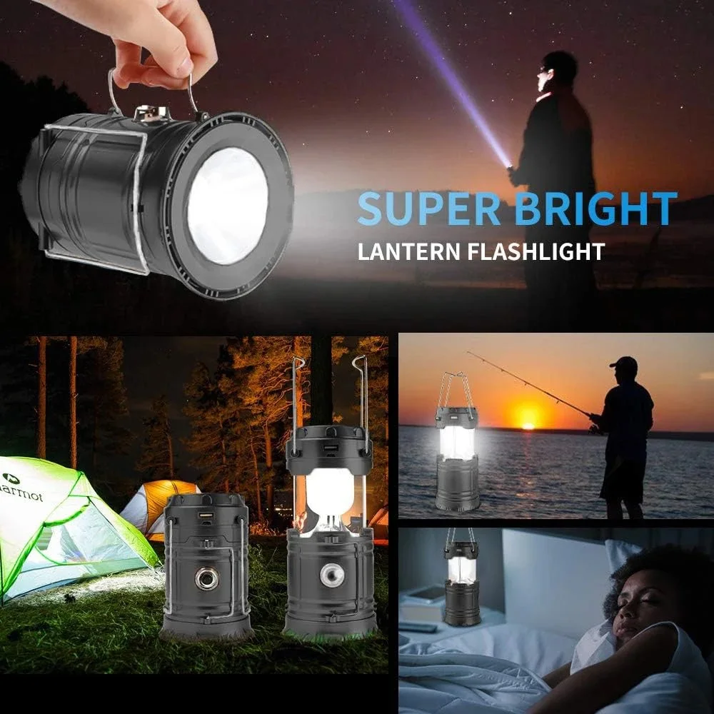 Taa ya LED Inayobebeka (Lantern + Tochi) – Mwanga Mkali kwa Dharura na Safari 🔦