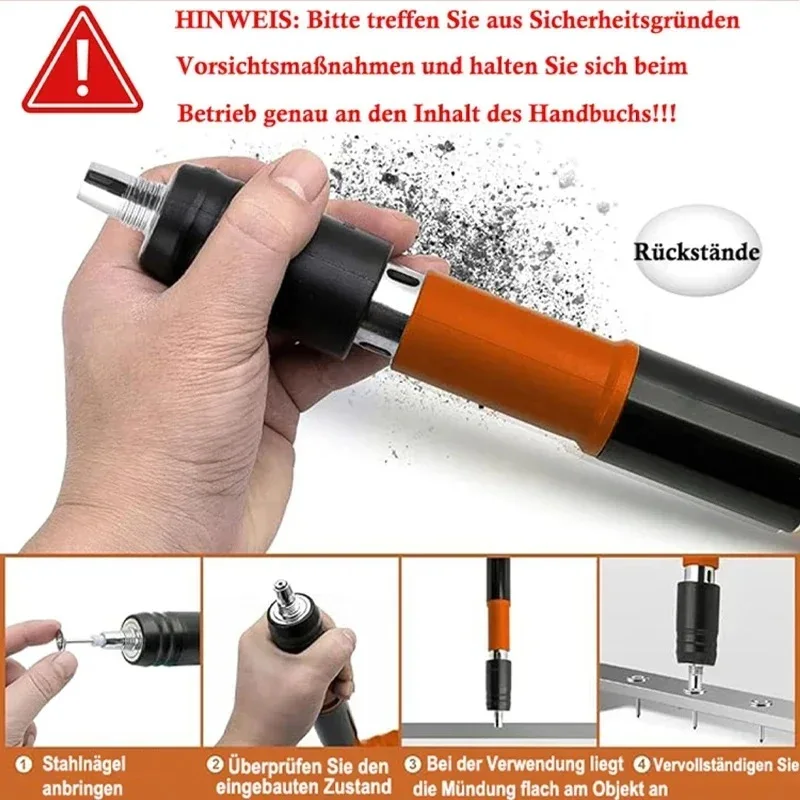 Heavy-Duty Nail Shooting Machine (Manual Steel Nail Gun)