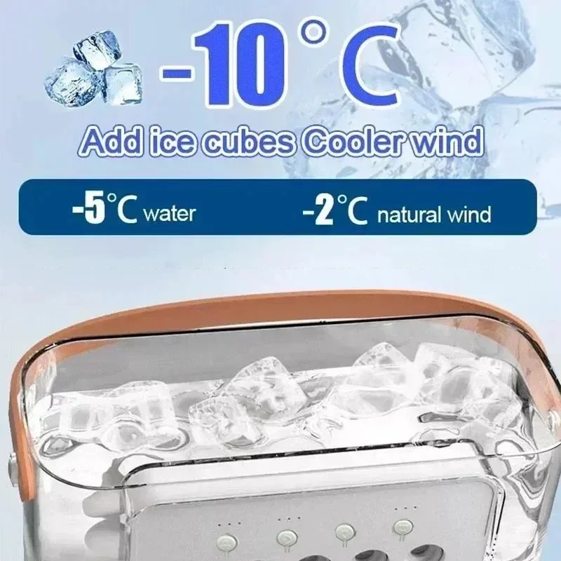 Portable USB Air Cooler Fan with 5 Mist Sprays