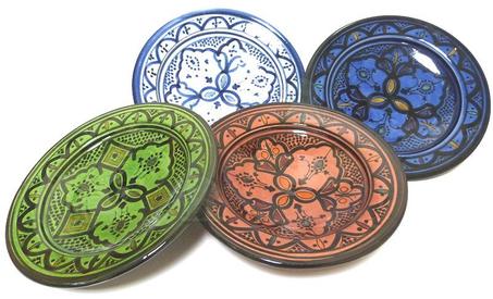 assiette marocaine décorative