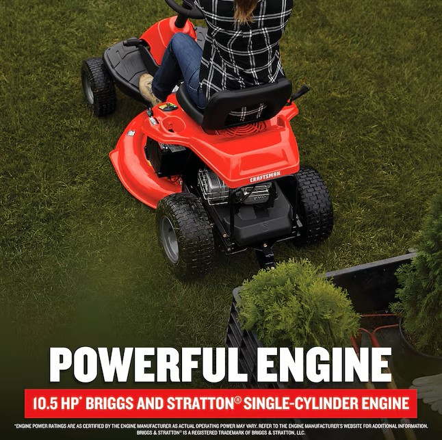 CRAFTSMAN R110 30-in 10.5 -HP Single cylinder Gas Riding lawn mower
