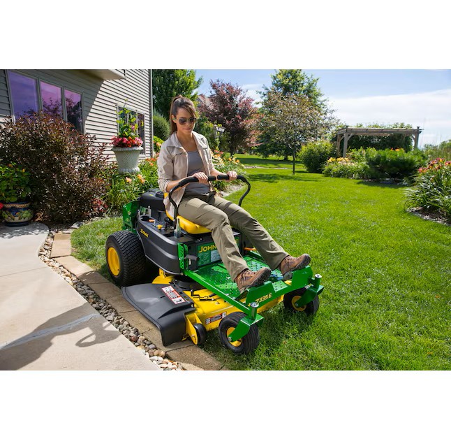 John Deere Z335E ZTrak#8482 42-in 20 -HP V-twin Gas Zero-turn Riding Lawn Mower