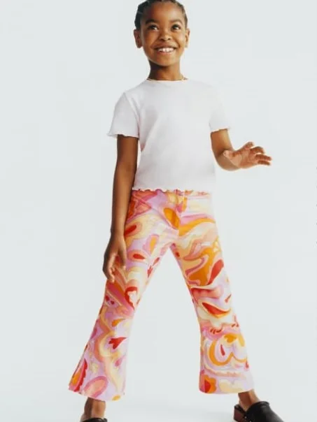Pantalon évasé  imprimé