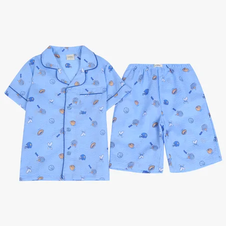 ATJS23431 — Ensemble pyjama INDIAN BLUE 190