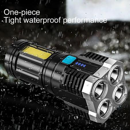 Lampe de poche puissante à 4 Led