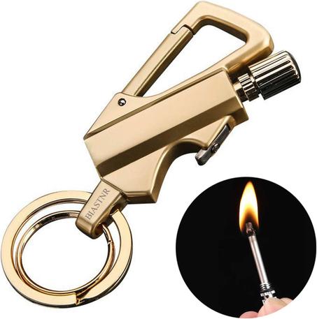 Briquet porte-clés multifonction avec fonction décapsuleur