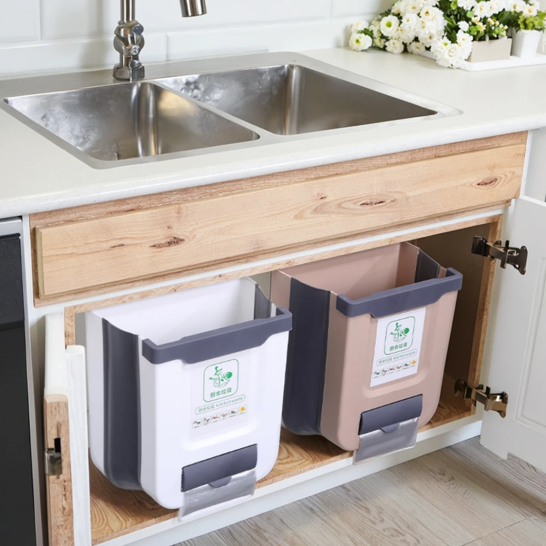 سلة المهملات القابلة للطي