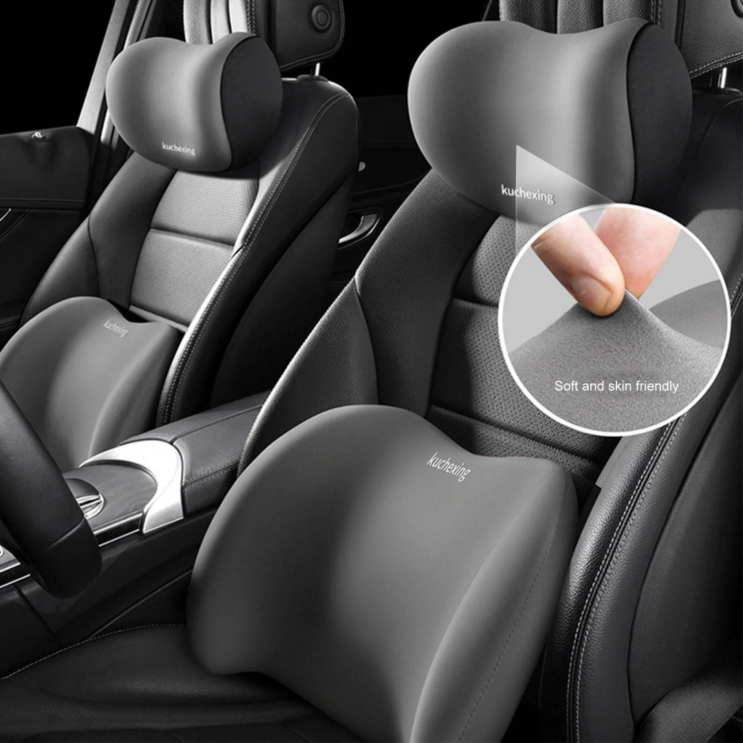 وسادة الرقبة لمقعد السيارة مع وساسدة للظهر