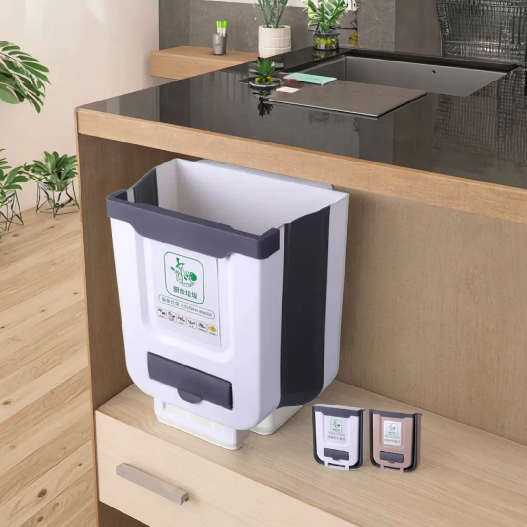 سلة المهملات القابلة للطي