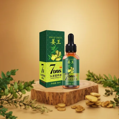 سر الشعر الكثيف والقوي — زيت الزنجبيل الأصلي