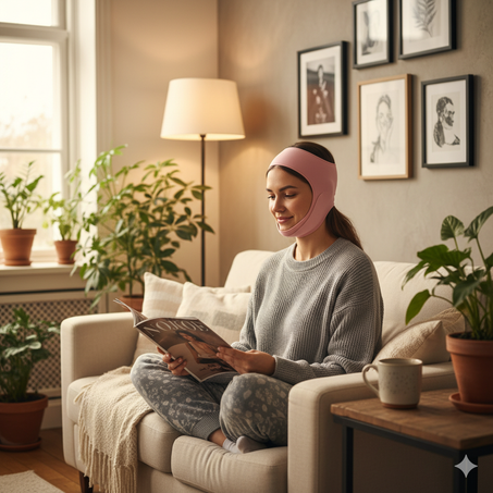 لا للترهلات بعد اليوم — حزام شدّ الوجه والرقبة يمنحك مظهراً شبابياً على شكل V