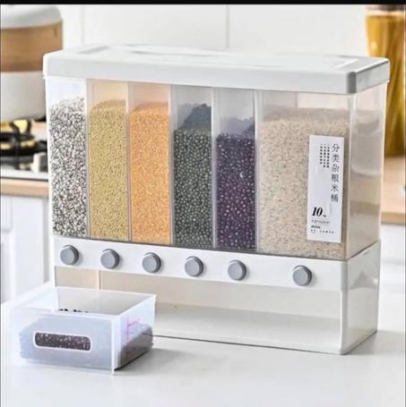 علبة توزيع الحبوب متعددة الأقسام